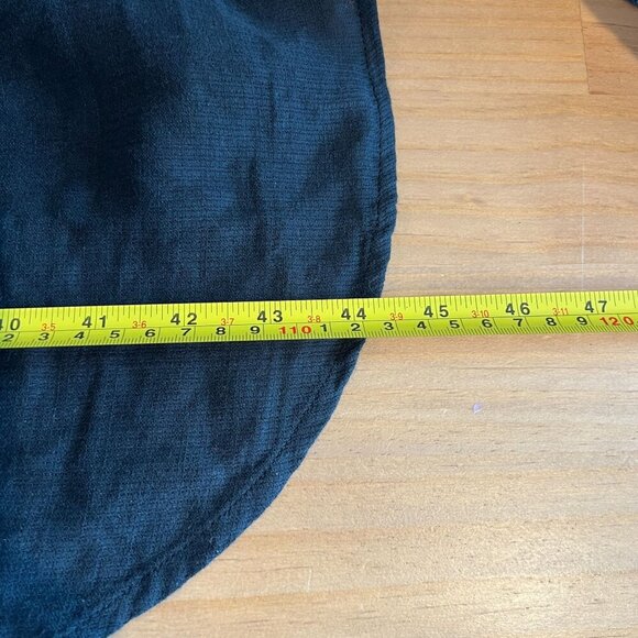 prAna Womens Seakissed Midi Everyday Dress SMALL in Black Cotton Dobby Jersey - Picture 8 of 9